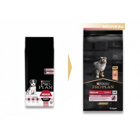 PURINA PRO PLAN Dog Medium Puppy Sensitive Skin Optiderma 1 PURINA PRO PLAN Dog Medium Puppy Sensitive Skin Optiderma