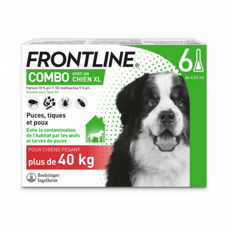 Boehringer Ingelheim Frontline Combo Chien De 40 à 60 Kg 1 Boehringer Ingelheim Frontline Combo Chien De 40 à 60 Kg