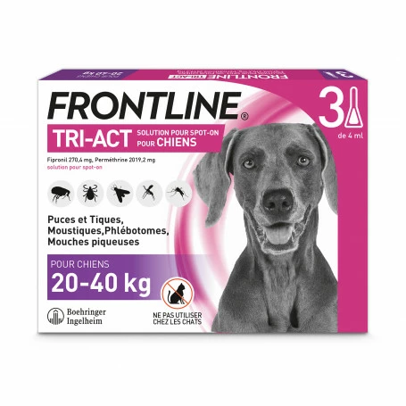 Boehringer Ingelheim Frontline Tri-Act L Chien De 20 à 40 Kg 2 Boehringer Ingelheim Frontline Tri-Act L Chien De 20 à 40 Kg – Image 2