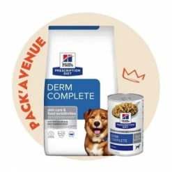 HILL'S Pet Nutrition Pack'Avenue Hill's Prescription Diet Derm Complete Croquettes Pour Chien 12 Kg