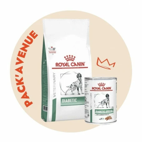 Pack'Avenue Royal Canin Dog Diabetic Sac 12kg Avec 12 Boîtes 1 Pack'Avenue Royal Canin Dog Diabetic Sac 12kg Avec 12 Boîtes