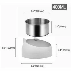 Bxasdf Pet Dog Cat Feeding Bowl, Pet Cat Bowl Puppy Food Water Feeder, Pas De Glissement -nourriture pour chien boutique 175906475 max