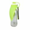 Tiny-witch 580ml Dog Water Bottle Silicone Leaf Design Pet Water Dispenser