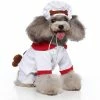 Unbranded Puppy Dog Pet Clothes Hoodie Warm Puppy Automne Hiver Manteau Doggy Mode Combinaison Vêtement Halloween Cosplay Chef