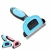 Unbranded Pet Dog Cat Épilation Brosse Peigne Perte Râteau Fourrure Nœud Outil De Toilettageblue
