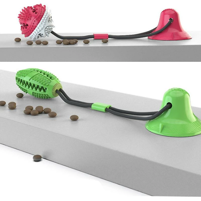 Unbranded Pet Dog Toy Anti-morsure Et Résistant à L’usure Ball Food Spill Toy Dog Tug-of-war Rope Ball Sucker Toy Green 4 Unbranded Pet Dog Toy Anti-morsure Et Résistant à L’usure Ball Food Spill Toy Dog Tug-of-war Rope Ball Sucker Toy Green – Image 4