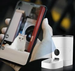 GHCD 4L Chargeur Automatique Pour Animaux De Compagnie Smart Cat Dog Food Dispenser Télécommande APP Timer| Alimentation Des Chats -nourriture pour chien boutique 177762634 max