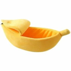 Bxasdf Creative Banana Shape Dog Cave, Grotte Du Chat Chaud, Pour L’hiver, Jaune -nourriture pour chien boutique 181621436 max