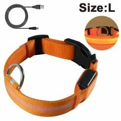 Yskaze Led Dog Collar Battery Operated Rend Votre Chien Visible En Toute Sécurité Et Vu