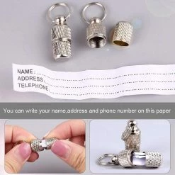 Xhdfr 10 Pièces Adresse Tag Chiens Cat Dog Tag Animal Tag Avec Porte-Clés Dog Tag Collier Tag Compatible Avec Cat Collar Dog Collar Tag Address Sleeve Silver -nourriture pour chien boutique 185567690 max