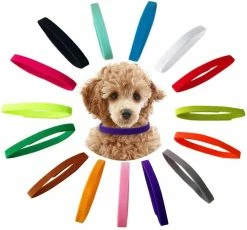 Giveuphesit 15 Pcs Colliers Pour Chiots, Colliers Réglables Pour Chatons Pour Chiots Set Collar Puppy Utilisé Pour Les Animaux De Compagnie Nouveau-nés Puppy Dog Identification Dog Tags, Nylon Multicolore