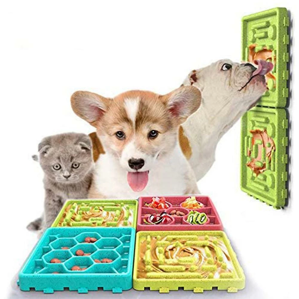 Wonderful Ensemble De Coussinets D’alimentation Pour Chiens, 2pcs Dog Slow Feeder Et 2 Pcs Lick Pad Combo 1 Wonderful Ensemble De Coussinets D’alimentation Pour Chiens, 2pcs Dog Slow Feeder Et 2 Pcs Lick Pad Combo