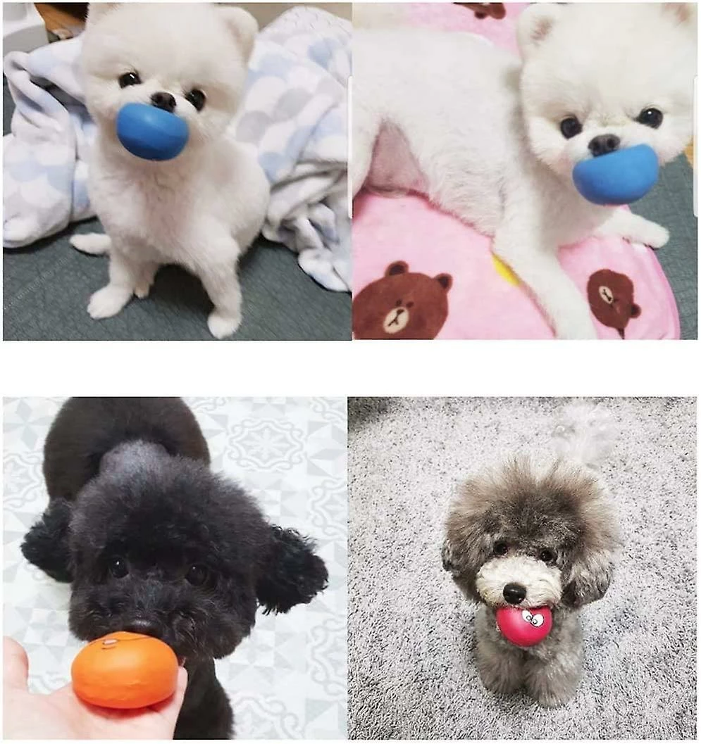 Wonderful Smile Face Dog Squeaky Toys Soft Latex Squeak Balls Pour Chiot Petit Moyen Chiens De Compagnie 6 Pcs / Set 4 Wonderful Smile Face Dog Squeaky Toys Soft Latex Squeak Balls Pour Chiot Petit Moyen Chiens De Compagnie 6 Pcs / Set – Image 4