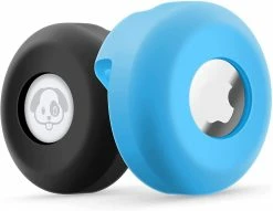 Yuzee Airtag Dog Collar Holder [2 Pack] Silicone Imperméable à L’eau Protection Air Tag Cat Collar Cover, Anti-lost Locator Case Pour Apple Airtags Compatible Avec Pe