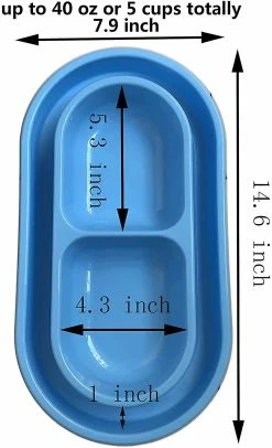 Sunshinen Cat Dog Pet Food Bowl 40 Oz, Nourriture Water Bowls Dish Pour Chiens Cats -nourriture pour chien boutique 196596967 max