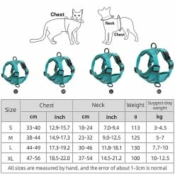 Sevenprin Reflective Strong Pet Dog Puppy Vest Safety Harnais Réglable -nourriture pour chien boutique 203385833 max