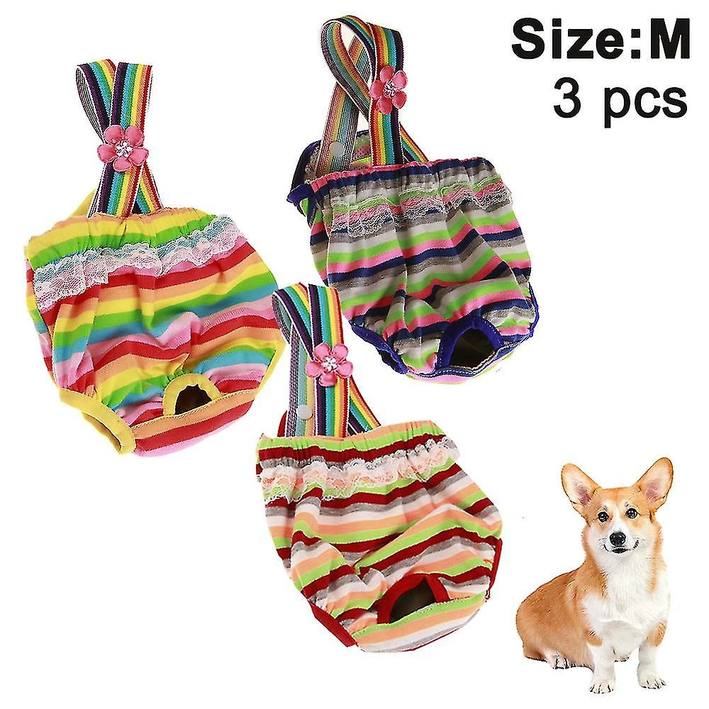 Unbranded 3 Pcs Pet Dog Cat Short Physiologique Doggy Kitten Sous-vêtements Pantalons Couches Strip Design Resserrer La Sangle Slips Sanitaires 1 Unbranded 3 Pcs Pet Dog Cat Short Physiologique Doggy Kitten Sous-vêtements Pantalons Couches Strip Design Resserrer La Sangle Slips Sanitaires