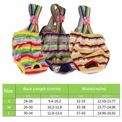 Unbranded 3 Pcs Pet Dog Cat Short Physiologique Doggy Kitten Sous-vêtements Pantalons Couches Strip Design Resserrer La Sangle Slips Sanitaires 9 Unbranded 3 Pcs Pet Dog Cat Short Physiologique Doggy Kitten Sous-vêtements Pantalons Couches Strip Design Resserrer La Sangle Slips Sanitaires -nourriture pour chien boutique 208464897 max