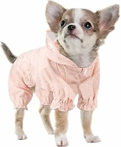 Unbranded Imperméable Pour Chien Avec Capuche, Pet Dog Imperméable Manteau Réglable Léger Extérieur