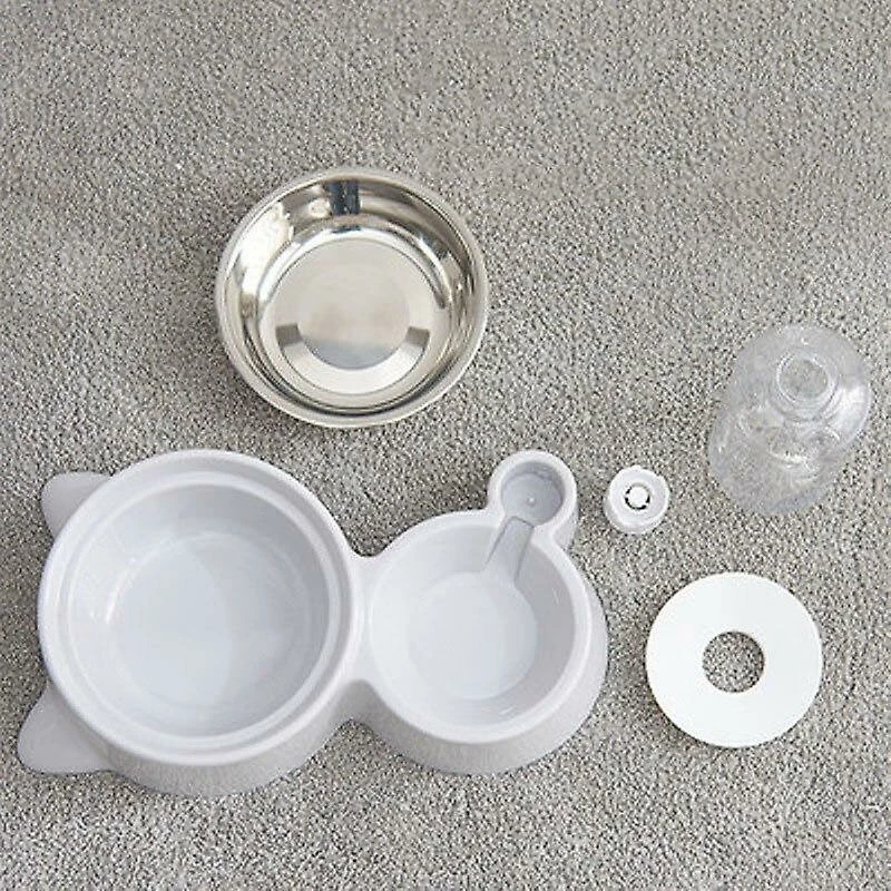 Unbranded Pet Cat And Dog Double Bowl Anti Étouffement Acier Inoxydable Eau Potable Automatique 3 Unbranded Pet Cat And Dog Double Bowl Anti Étouffement Acier Inoxydable Eau Potable Automatique – Image 3