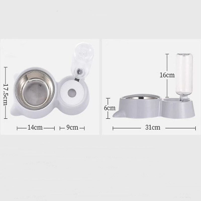 Unbranded Pet Cat And Dog Double Bowl Anti Étouffement Acier Inoxydable Eau Potable Automatique 5 Unbranded Pet Cat And Dog Double Bowl Anti Étouffement Acier Inoxydable Eau Potable Automatique – Image 5