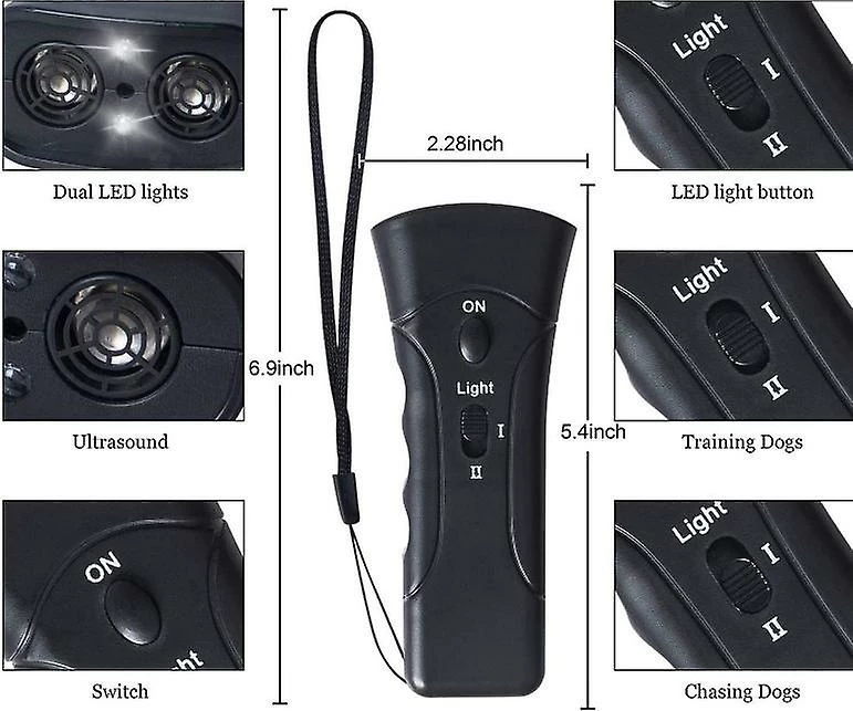 Unbranded Pet Gentle Ultrasonic Anti Dog Barking Pet Trainer Led Light Gentle Chaser-style 3 Unbranded Pet Gentle Ultrasonic Anti Dog Barking Pet Trainer Led Light Gentle Chaser-style – Image 3