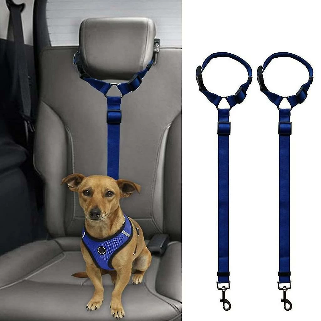 Tixxx Ceinture De Sécurité Pour Chien, 2 Pcs Pet Dog Cat Ceinture De Sécurité De Voiture Appuie-tête Avec élastique 1 Tixxx Ceinture De Sécurité Pour Chien, 2 Pcs Pet Dog Cat Ceinture De Sécurité De Voiture Appuie-tête Avec élastique