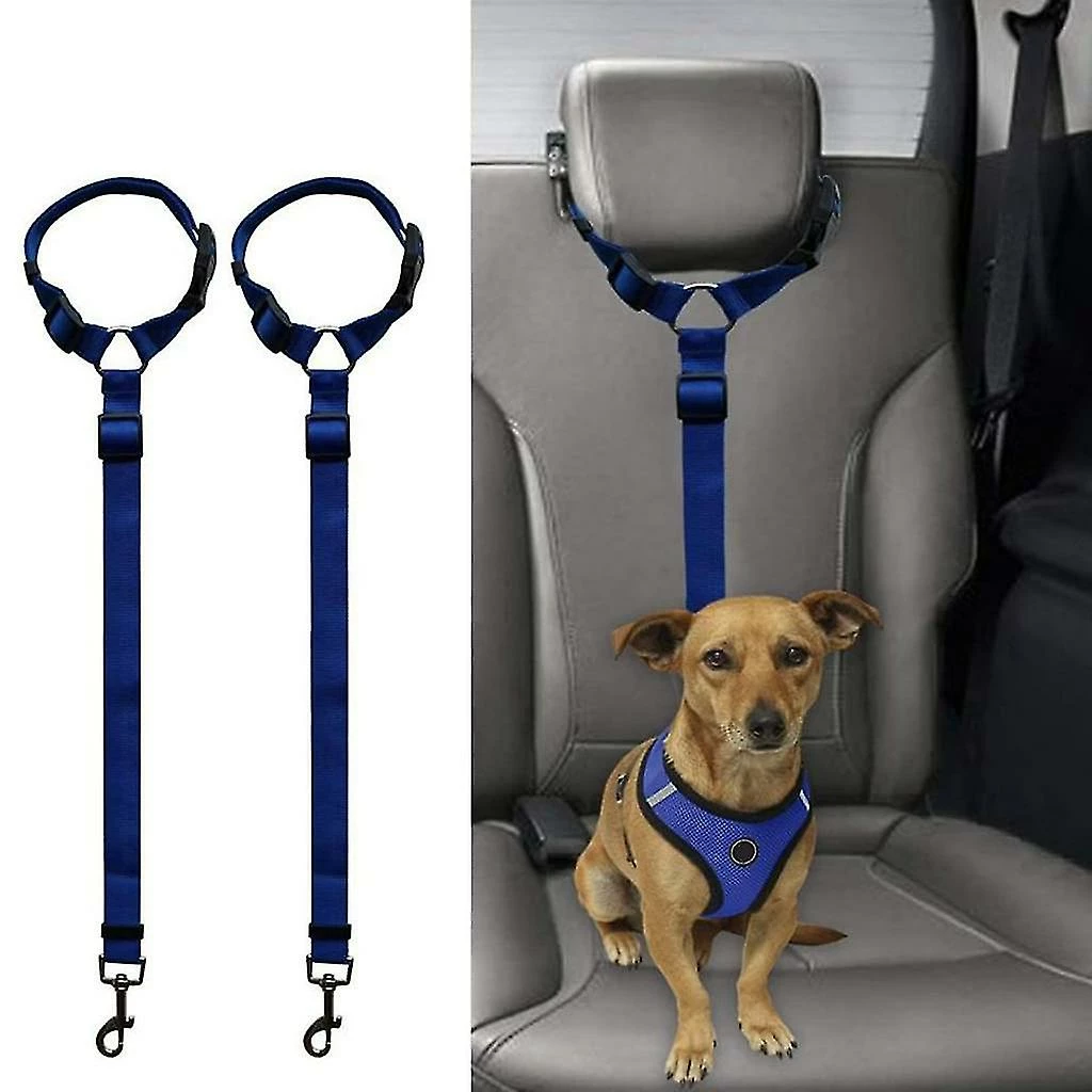 Tixxx Ceinture De Sécurité Pour Chien, 2 Pcs Pet Dog Cat Ceinture De Sécurité De Voiture Appuie-tête Avec élastique 2 Tixxx Ceinture De Sécurité Pour Chien, 2 Pcs Pet Dog Cat Ceinture De Sécurité De Voiture Appuie-tête Avec élastique – Image 2