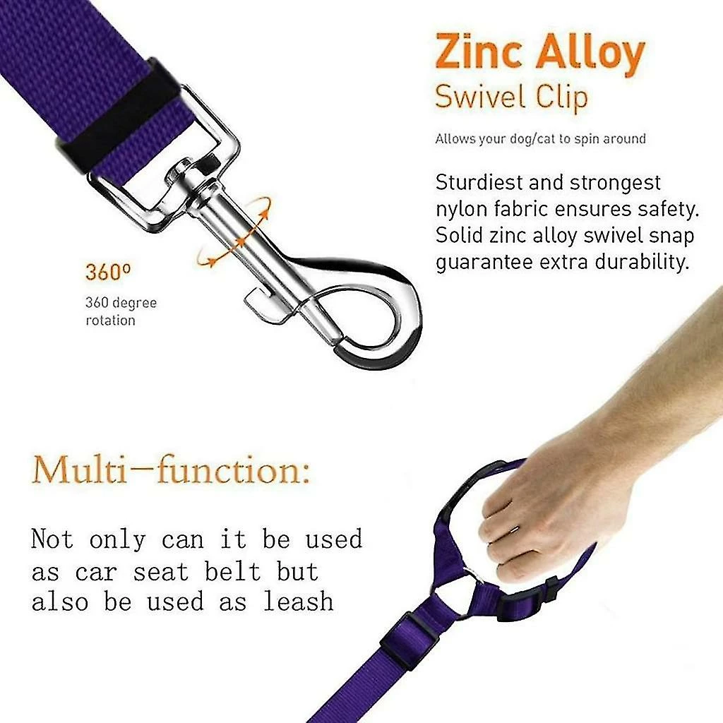 Tixxx Ceinture De Sécurité Pour Chien, 2 Pcs Pet Dog Cat Ceinture De Sécurité De Voiture Appuie-tête Avec élastique 4 Tixxx Ceinture De Sécurité Pour Chien, 2 Pcs Pet Dog Cat Ceinture De Sécurité De Voiture Appuie-tête Avec élastique – Image 4