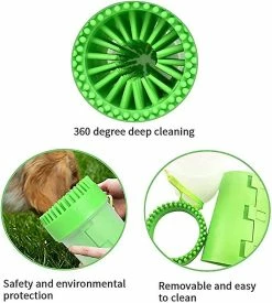 Unbranded Dog Paw Cleaner Portable Pet Cleaning Brush Cup Dog Laveuse De Pieds Masseur Soft Silicone -nourriture pour chien boutique 224603784 max