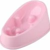 Tinor Dog Slow Feeder Bowl Anti-gulping Pet Slower Food Feeding Vaisselle - Durable Empêchant L’étouffement Healthy Design Dogs Bowl (petit Rose)