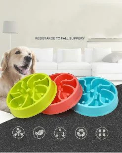 Unbranded Portable Pet Dog Feeding Food Bowls Puppy Slow Down Eating Feeder Dish Bowel Dog Supplies #01 -nourriture pour chien boutique 235073778 max
