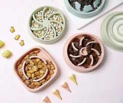 Unbranded Dog Feeder Slow Eating Pet Bowl, Chien Pet Slow Feederpink -nourriture pour chien boutique 235079946 max