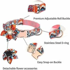 Liangnv Flower Girl Dog Collier Détachable Décoration Florale Réglable Mignon Collier Chien -nourriture pour chien boutique 254731062 max