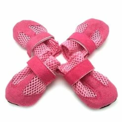 Tiny-witch 4pcs / Set Pet Cat Puppy Dog Shoe Mesh Anti-slip Paw Protective Booties Chaussures -nourriture pour chien boutique 256234632 max