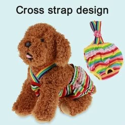 Wonderful Fong Fong 3 Pcs Pet Dog Cat Short Physiologique Doggy Kitten Sous-vêtements Pantalons Couches Conception Denière Resserrer La Sangle Slips Sanitaires -nourriture pour chien boutique 258656915 max