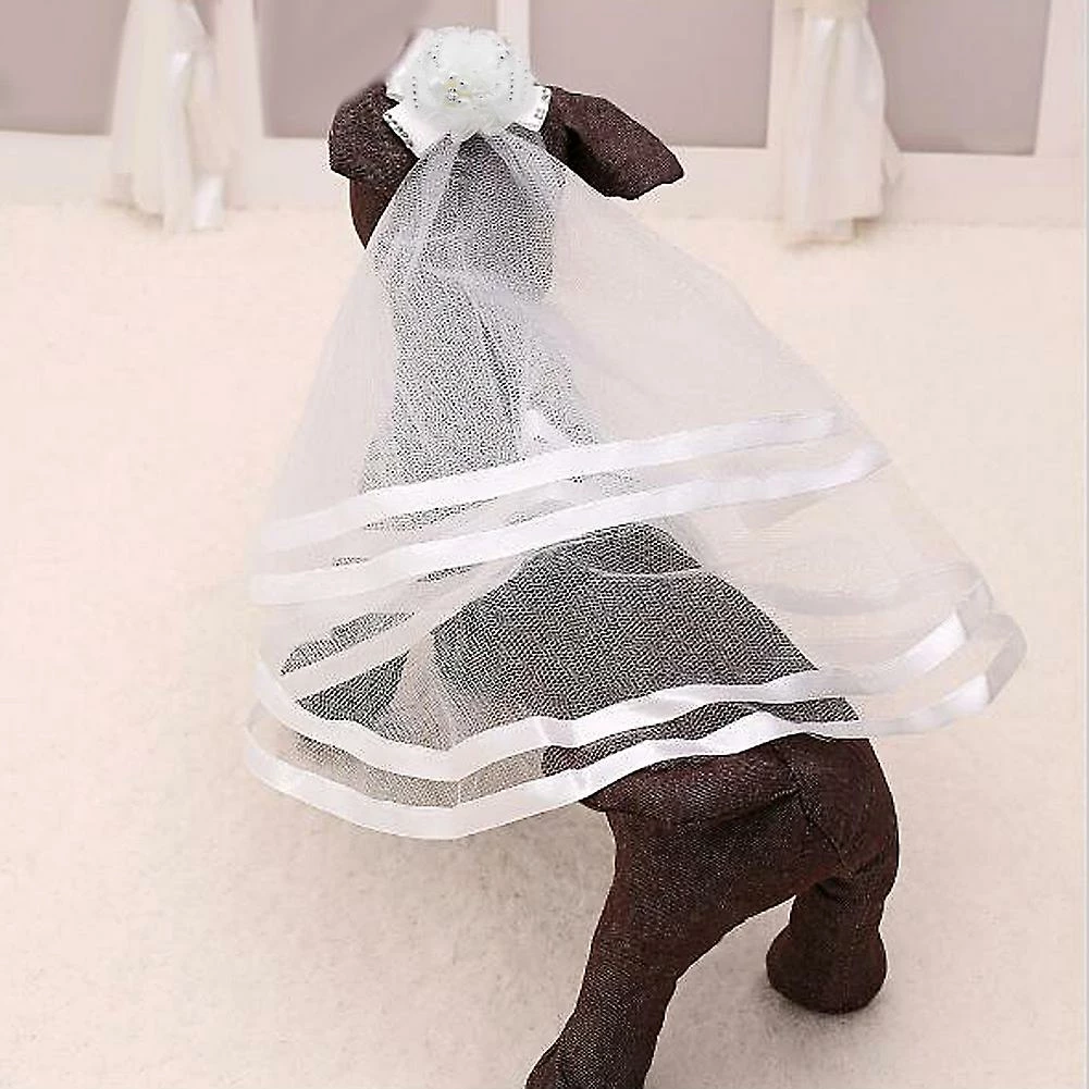 Unbranded Pet Dog Puppy Cat Headdress Wedding Veil Headwear Hair Clips Toilettage Pour Mariée 1 Unbranded Pet Dog Puppy Cat Headdress Wedding Veil Headwear Hair Clips Toilettage Pour Mariée