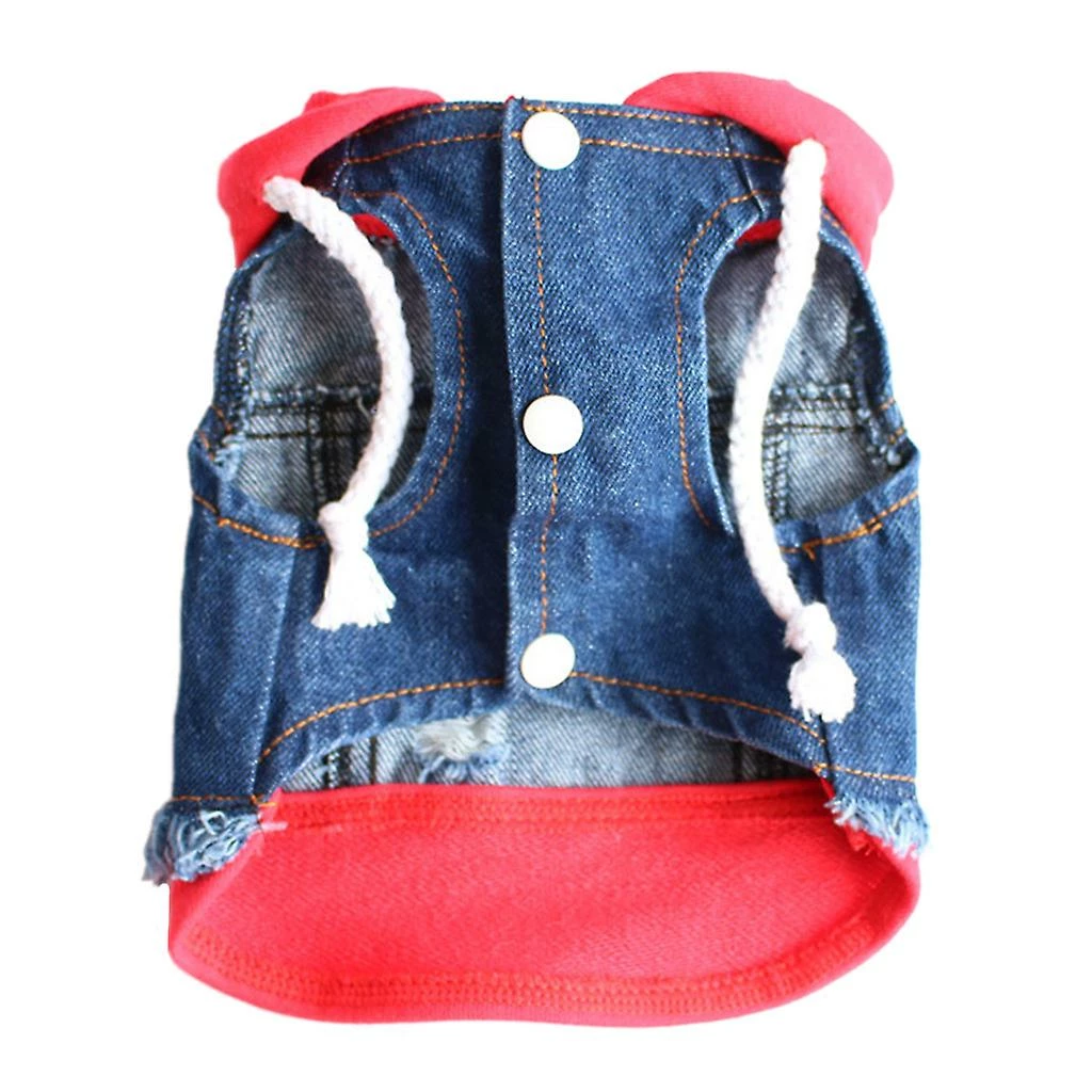 Unbranded Dog Denim Vest Pet Cloth Dog Outfit Puppy Jacket Pet Vest Dog Hoodie Cat Jumpsuit Overall Pour Les Fournitures Pour Animaux De Compagnie De Petite Taille 3 Unbranded Dog Denim Vest Pet Cloth Dog Outfit Puppy Jacket Pet Vest Dog Hoodie Cat Jumpsuit Overall Pour Les Fournitures Pour Animaux De Compagnie De Petite Taille – Image 3