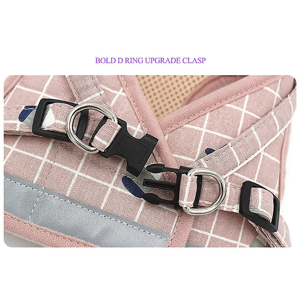 Unbranded Pet Dog Leash Gilet Réglable Réfléchissant Doux Respirant Plaid Collier Chiot Pour Petits Moyens Grands Chiens 5 Unbranded Pet Dog Leash Gilet Réglable Réfléchissant Doux Respirant Plaid Collier Chiot Pour Petits Moyens Grands Chiens – Image 5