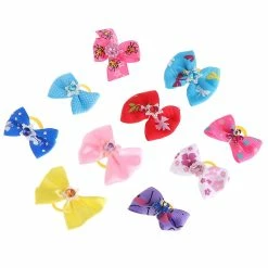 Unbranded 10 Pcs Pet Hair Band Bow Knot Grooming Headdress Dog Cat Décoration Accessoires -nourriture pour chien boutique 259363524 max