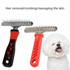 Unbranded Handy Dog Cat Pet Peign Dents En Acier Inoxydable élimine Les Puces / Enchevêtrements Poils Lâches -nourriture pour chien boutique 259369148 max