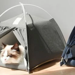 Unbranded Tente Pour Chat Détachable Petite Et Moyenne Tente En Coton Et En Lin Kennel Dog Play House -nourriture pour chien boutique 265675845 max
