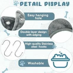 JUSTUP Shappy Dog Hamac Aide Serviette Chien Toilettage Hamac Pet Sac De Retenue Multifonctionnel Pet Chat Serviette De Bain Chien Pour Le Bain Lavage Toilettage Garniture Na