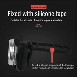 Wtake Collier De Chien Lumière Led Pet Clip-on Light Up Dog Collier Clignotant Lumière Chat Glowing Tag Chiens Walking Safety Lights For Dark Night Flash Pendentif Usb Chargi -nourriture pour chien boutique 271876335 max