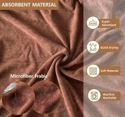 Wonderful Fong Dog Peignoir Serviette - Microfibre Séchage Rapide Super Absorbant Pet Dog Cat Robe De Bain Serviette, Doux -nourriture pour chien boutique 273747606 max