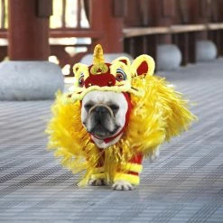 Unbranded Puppy Clothes Dancing Lion Cosplay Clothing Chinese Style New Year Pet Dog Costume Pet Supplies -nourriture pour chien boutique 280816015 max