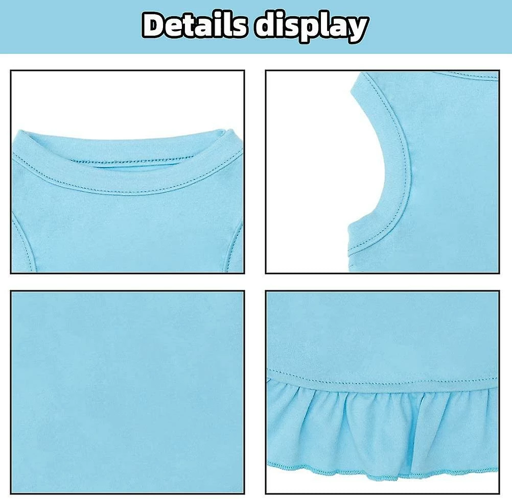 Ksalfye 2 Pack Blank Dog Shirt Skirt - Vêtements Mignons Doux Respirants Pour Animaux De Compagnie, Robe Sans Manches Pour Filles, T-shirts Pour Chiens Vêtements, Tenues Pour Chiens, Chemise De Chien Unie Pour Pu 3 Ksalfye 2 Pack Blank Dog Shirt Skirt - Vêtements Mignons Doux Respirants Pour Animaux De Compagnie, Robe Sans Manches Pour Filles, T-shirts Pour Chiens Vêtements, Tenues Pour Chiens, Chemise De Chien Unie Pour Pu – Image 3
