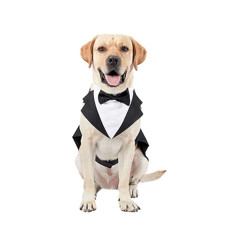 CDM Costume Pour Chien Et Bandana, Chiens Tuxedo Wedding Party Suit, Dog Prince Wedding Bow Tie Shirt Formel Pour Les Chiens Grands Et Moyens 1 CDM Costume Pour Chien Et Bandana, Chiens Tuxedo Wedding Party Suit, Dog Prince Wedding Bow Tie Shirt Formel Pour Les Chiens Grands Et Moyens