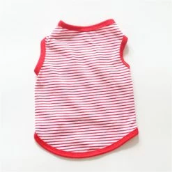 Yskaze 2 Pièces Chiens T-shirt Blank Dog Shirts Pet Summer Striped Shirts Puppy Respirant Outfits Dog Apparel For Cats And Dogs Puppy Party Daily Wear -nourriture pour chien boutique 286235761 max