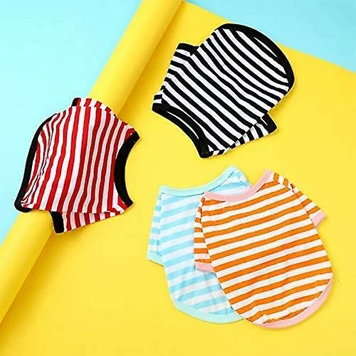 Yskaze 4 Pièces Chemise De Chien Petit Chien Rayé T Shirt Pet Apparel Puppy Sweatshirt Dog Vêtements Pour Chiens De Petite à Moyenne Taille 5 Yskaze 4 Pièces Chemise De Chien Petit Chien Rayé T Shirt Pet Apparel Puppy Sweatshirt Dog Vêtements Pour Chiens De Petite à Moyenne Taille – Image 5